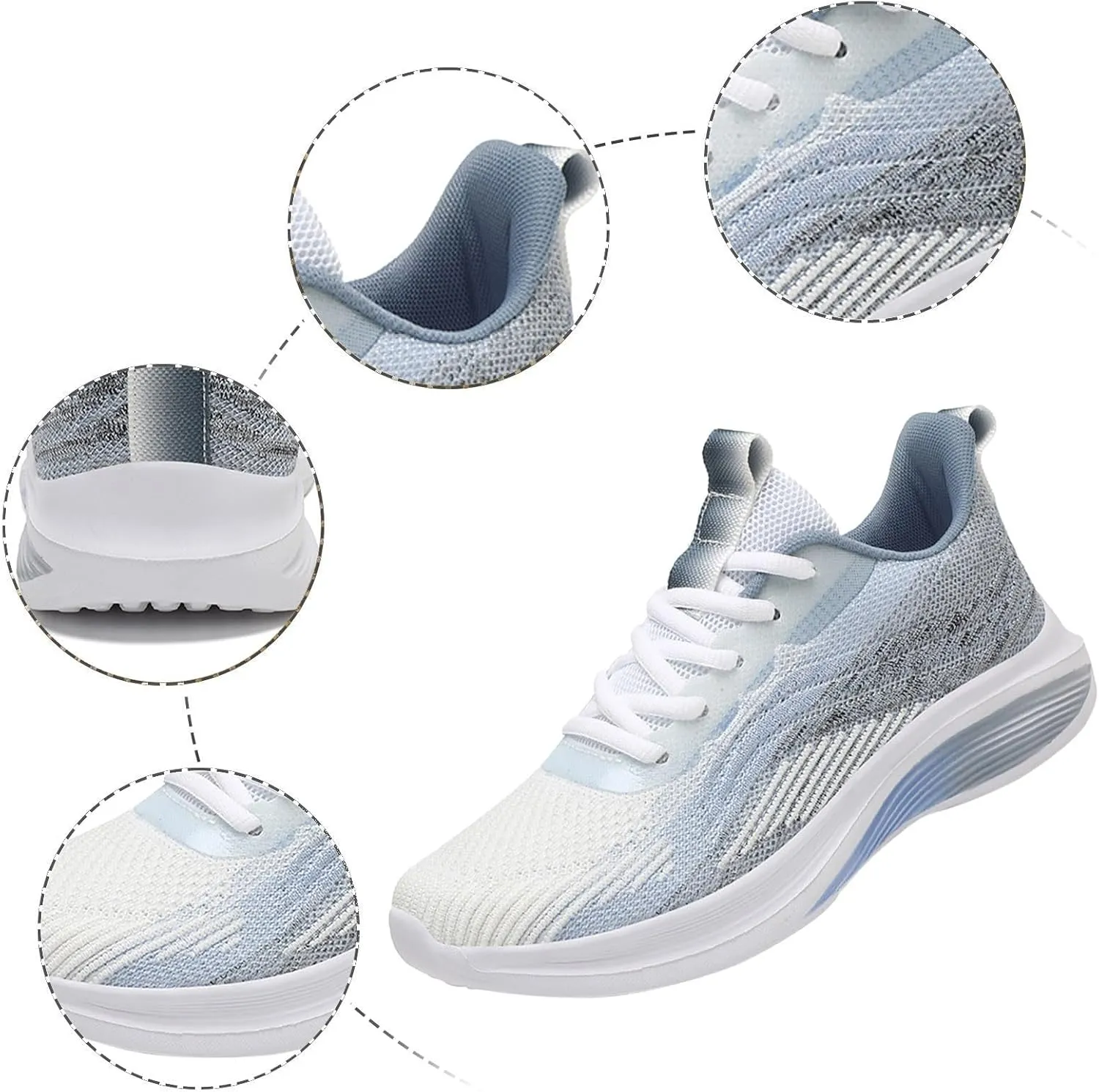 Men's Fashion Versatile Walking Shoes Portable Non Slip Fitness Workout Shoe Arch Support Sports Shoes for Men