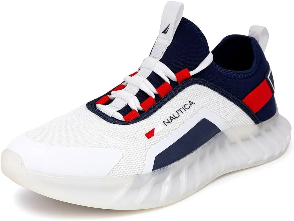 Nautica Men's Casual Fashion Sneakers  Lightweight Lace-Up Athletic Walking Shoes for Gym & Tennis, Comfortable