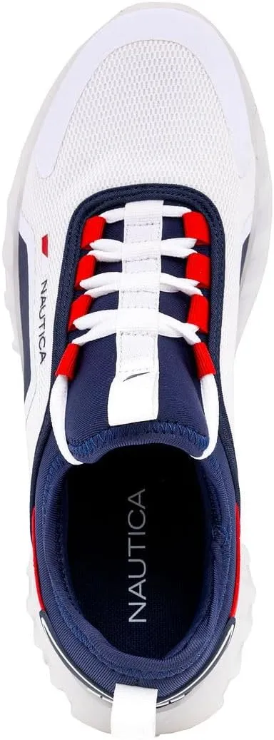 Nautica Men's Casual Fashion Sneakers  Lightweight Lace-Up Athletic Walking Shoes for Gym & Tennis, Comfortable