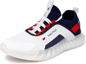Nautica Men's Casual Fashion Sneakers  Lightweight Lace-Up Athletic Walking Shoes for Gym & Tennis, Comfortable