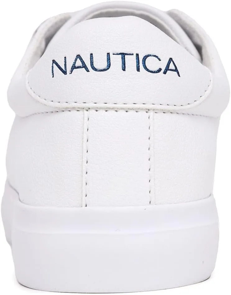 Nautica Women's Slip-On Sneakers  Casual Low-Top Walking Shoes  Comfortable No-Lace Fashion Tennis Style