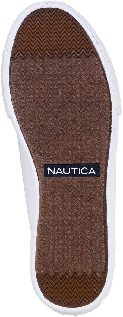 Nautica Women's Slip-On Sneakers  Casual Low-Top Walking Shoes  Comfortable No-Lace Fashion Tennis Style