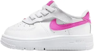 Nike Force 1 Low EasyOn Baby/Toddler Shoes (FN0236-102, White/Laser Fuchsia) Size 6