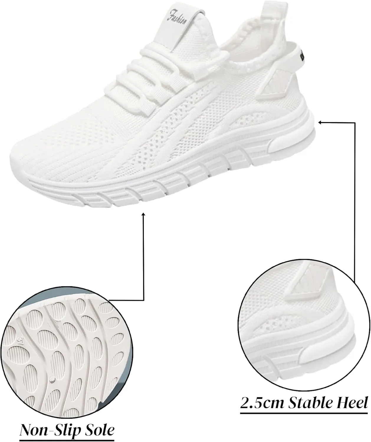 Orthopedic Shoes for Women Slip ons Walking Shoes Non Slip Comfortable Breathable Fashion Casual Shoes for Travel Work