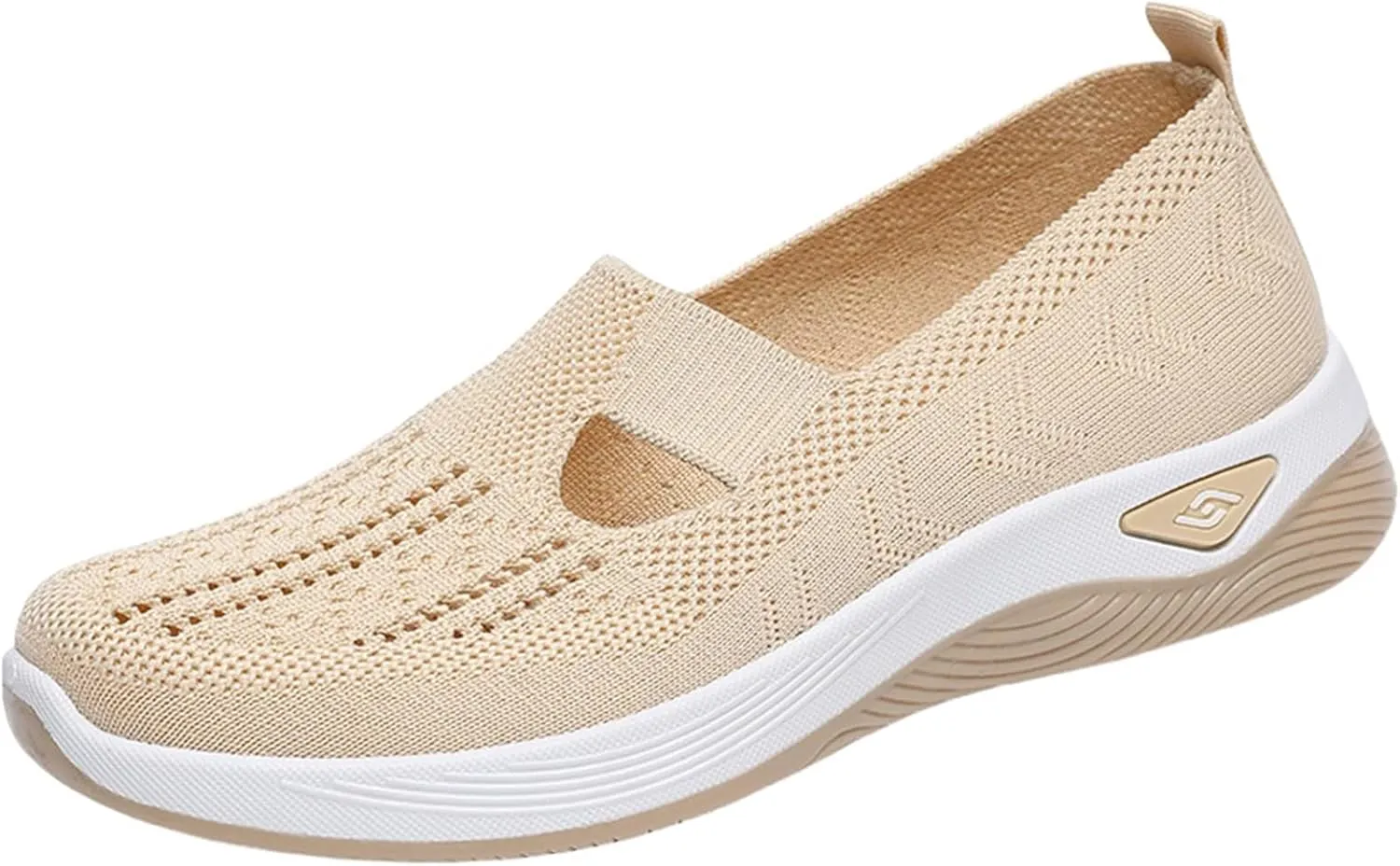 Orthopedic Shoes for WomenBreathable Comfort Wear Orthowear Walking ShoesCushionaire Wide Width Sneakers Diabetic Arch Support Sneakers Soft Slip On Shoe Comfortable
