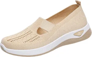 Orthopedic Shoes for WomenBreathable Comfort Wear Orthowear Walking ShoesCushionaire Wide Width Sneakers Diabetic Arch Support Sneakers Soft Slip On Shoe Comfortable