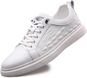 Outdoor Sport Sneakers for Men Leather Upper Lace Up Elastic Sole Casual Sneaker Tenis para Hombre Designer Skate Shoes