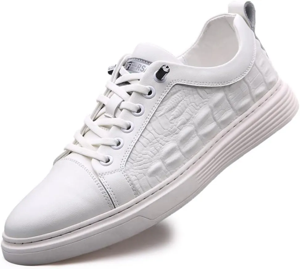 Outdoor Sport Sneakers for Men Leather Upper Lace Up Elastic Sole Casual Sneaker Tenis para Hombre Designer Skate Shoes