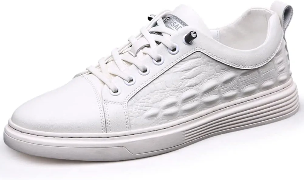 Outdoor Sport Sneakers for Men Leather Upper Lace Up Elastic Sole Casual Sneaker Tenis para Hombre Designer Skate Shoes