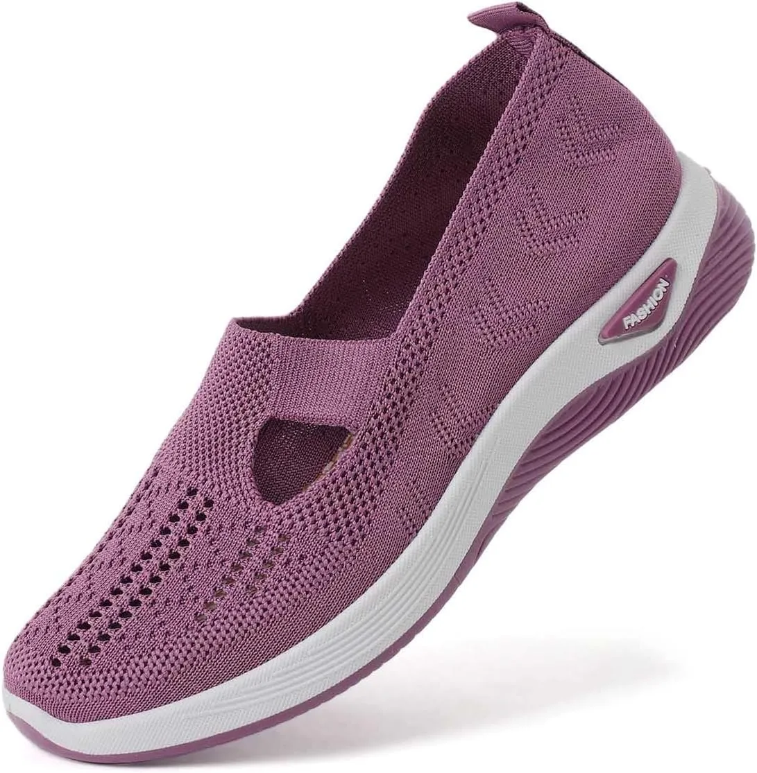 Sandals for Women Orthopedic Breathable Sandals Slip on Arch Support Sandal Memory Foam Sandal Walking Shoes