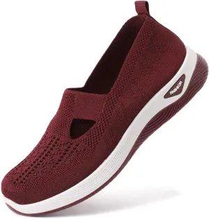 Sandals for Women Orthopedic Lightweight Sandals Wide Width Breathable Walking Sandal Comfortable Slip on Sneakers
