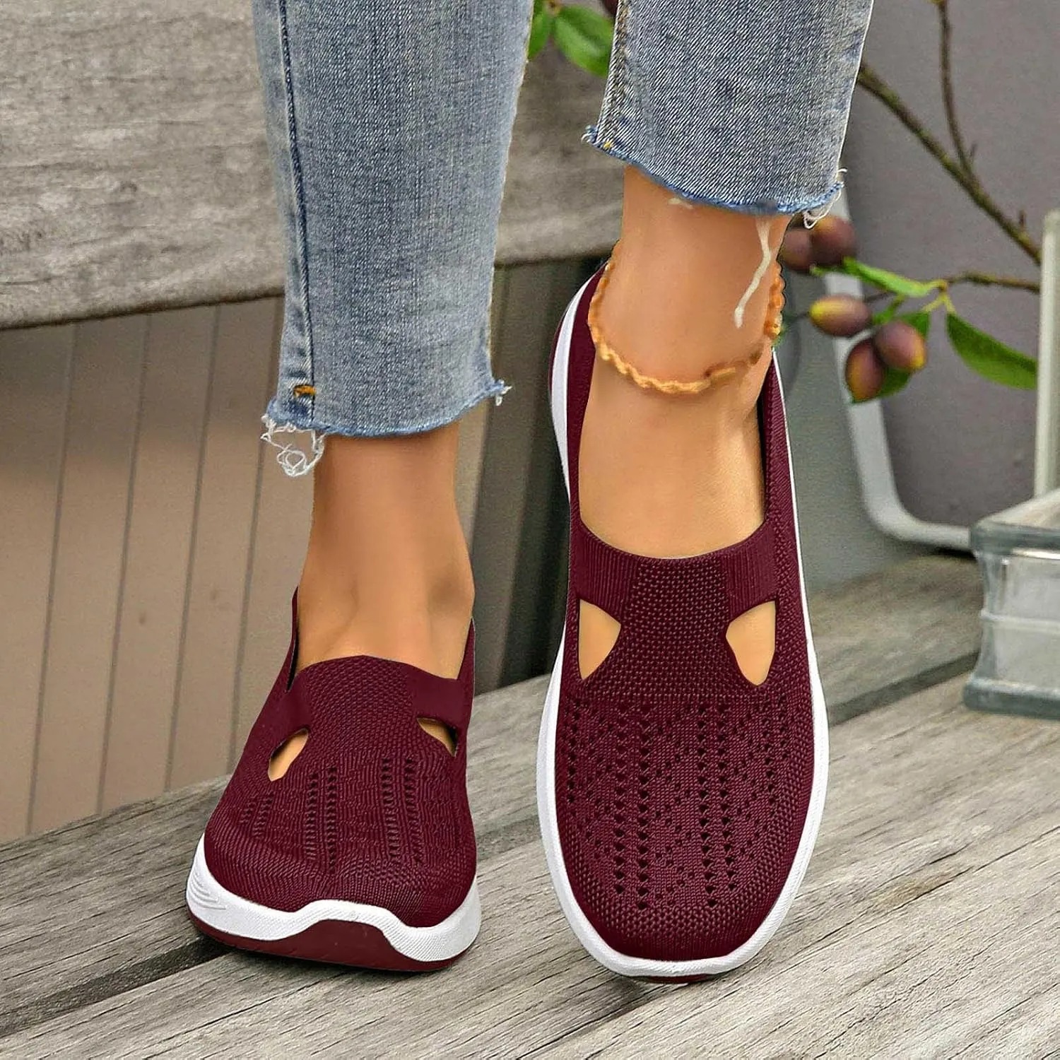 Sandals for Women Orthopedic Lightweight Sandals Wide Width Breathable Walking Sandal Comfortable Slip on Sneakers