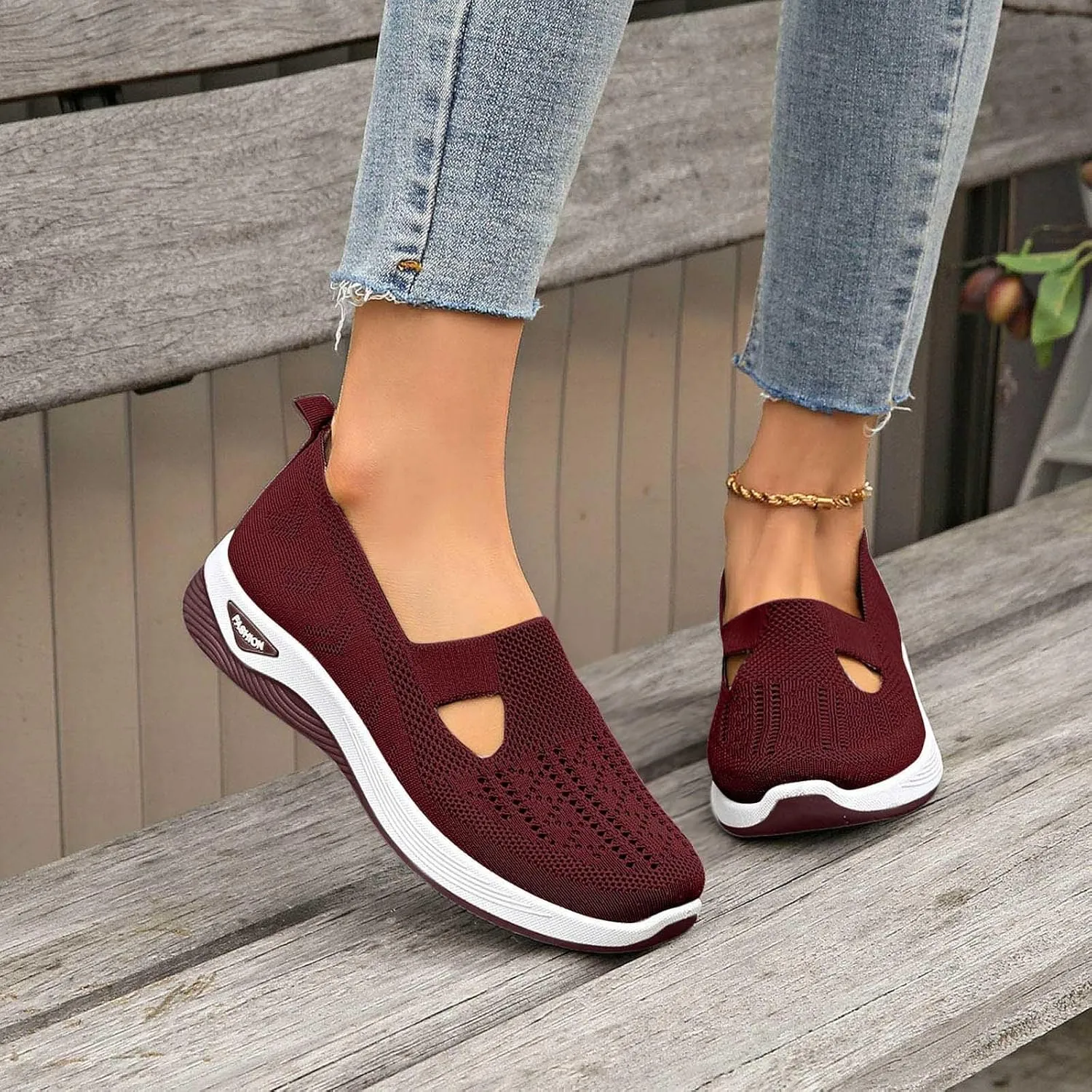 Sandals for Women Orthopedic Lightweight Sandals Wide Width Breathable Walking Sandal Comfortable Slip on Sneakers