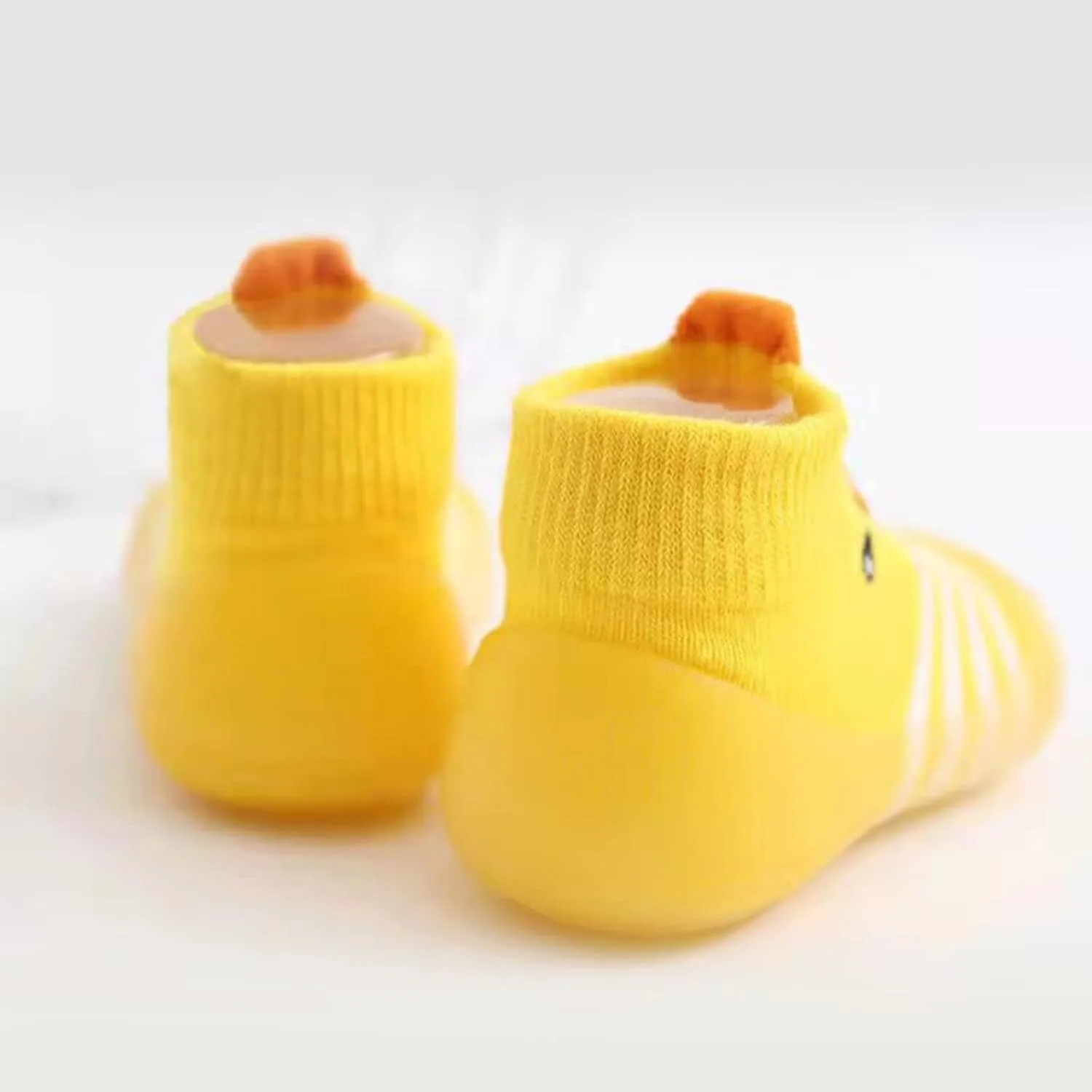 Spring and Summer Cute Toddler Shoes Breathable Duck Soft Rubber Sole Shoes Indoor and Outdoor Baby (Yellow, 3-3.5Years)