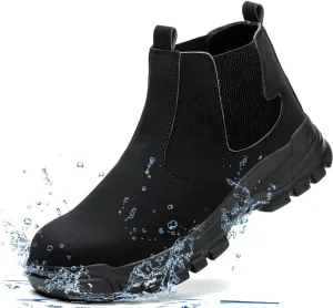 Steel Toe Boots for Men Women Durable Safety Work Boots Lightweight Composite Toe Boots Comfortable Indestructible&Construction Hard Toe Shoes