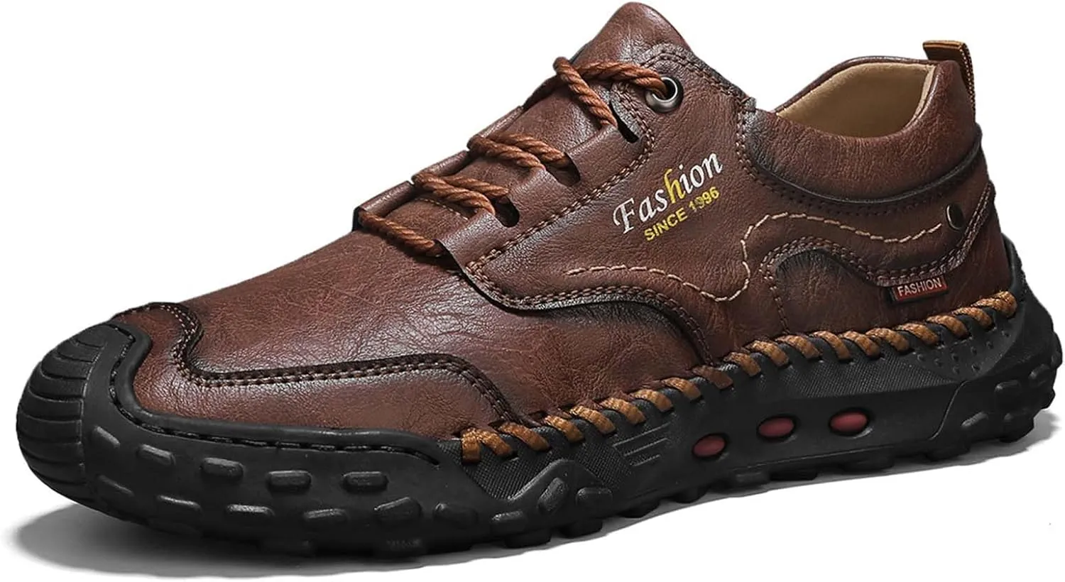 Tanner Shoes Mens Leather Chukka Boots Casual Ankle Slip On Lightweight Walking Driving Work Office Shoes