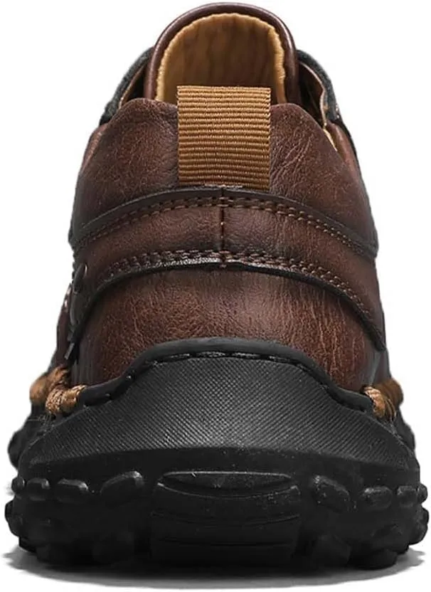 Tanner Shoes Mens Leather Chukka Boots Casual Ankle Slip On Lightweight Walking Driving Work Office Shoes