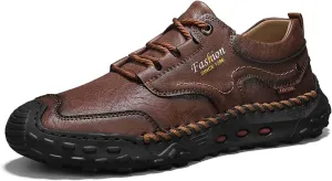 Tanner Shoes Mens Leather Chukka Boots Casual Ankle Slip On Lightweight Walking Driving Work Office Shoes