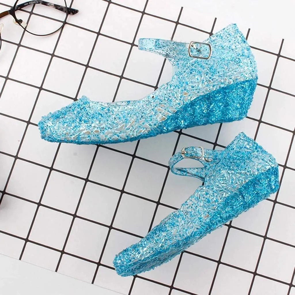 Toddler Dress Shoes,Kids Girls Sandals Wedge Cosplay Party Princess Shoes Infant Baby Shoes Kawaii Shoes