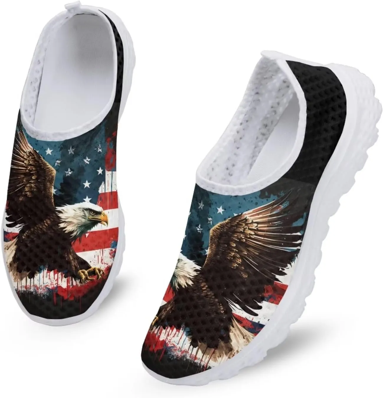 Uourmeti WomenS Running Shoes Gym Walking Workout Sneakers Slip Ons Size 5.5-11.5