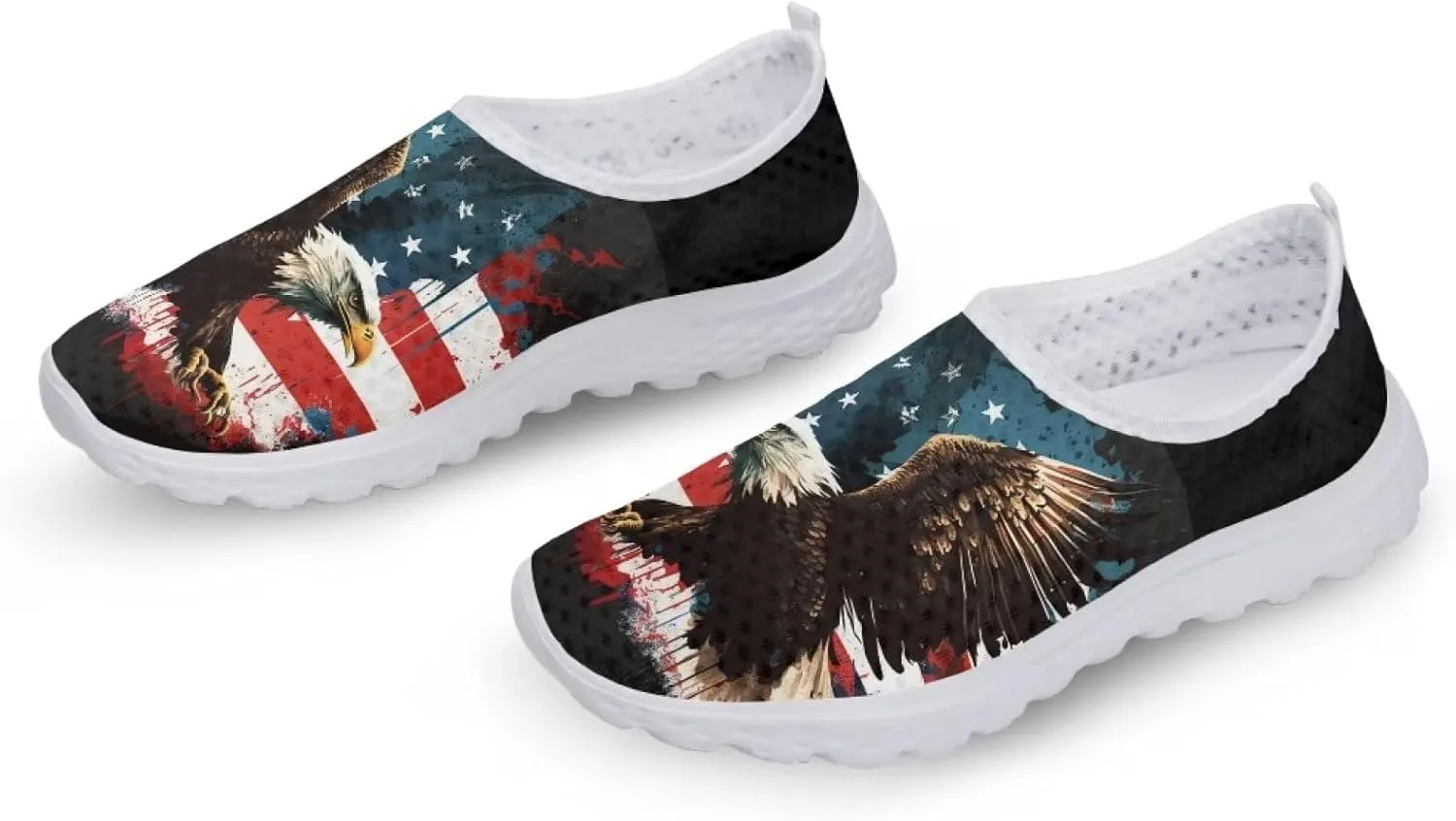 Uourmeti WomenS Running Shoes Gym Walking Workout Sneakers Slip Ons Size 5.5-11.5
