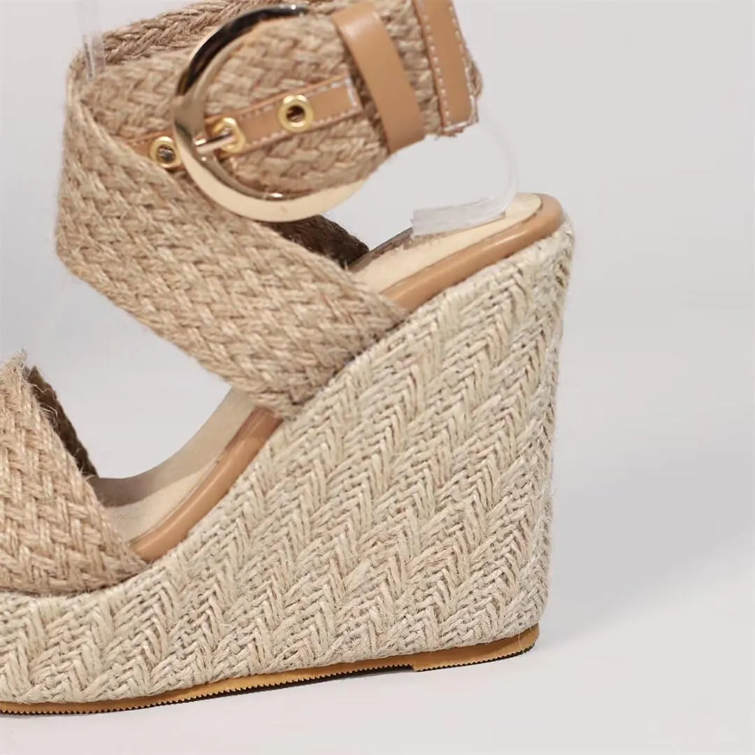 Wedge Summer Shoes Sandals For Women Platform Flip Flops Fashion Knitted Casual Party Shoes Female Large Size