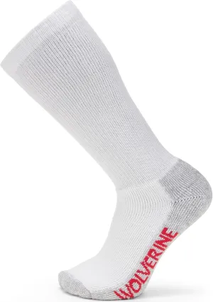 Wolverine Men's Steel Toe Cotton Work Over the Calf Socks with Durable Cushioning (2 Pairs)