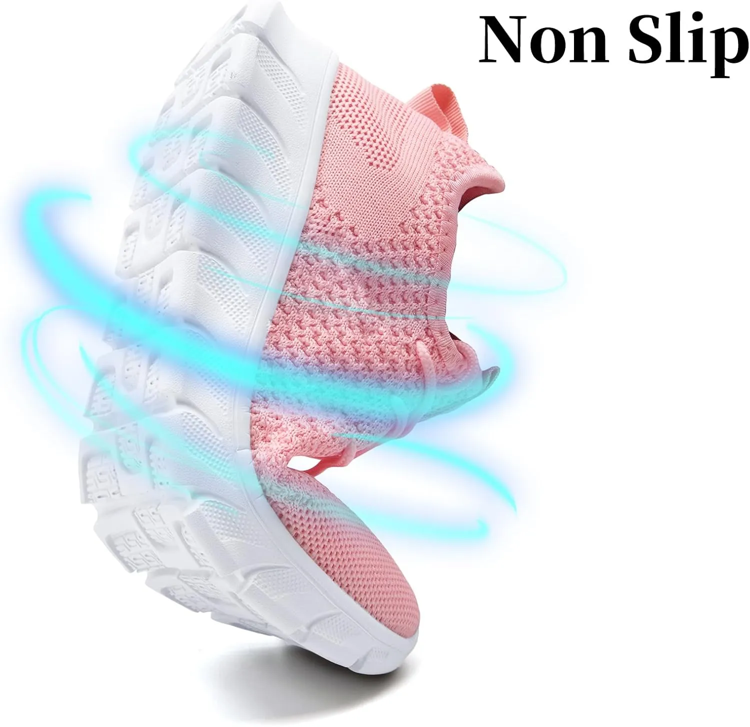 Women Running Shoes Tennis Walking Gym Fashion Sneakers Workout Atheltic Slip On Lightweight Breathable Sport Shoe