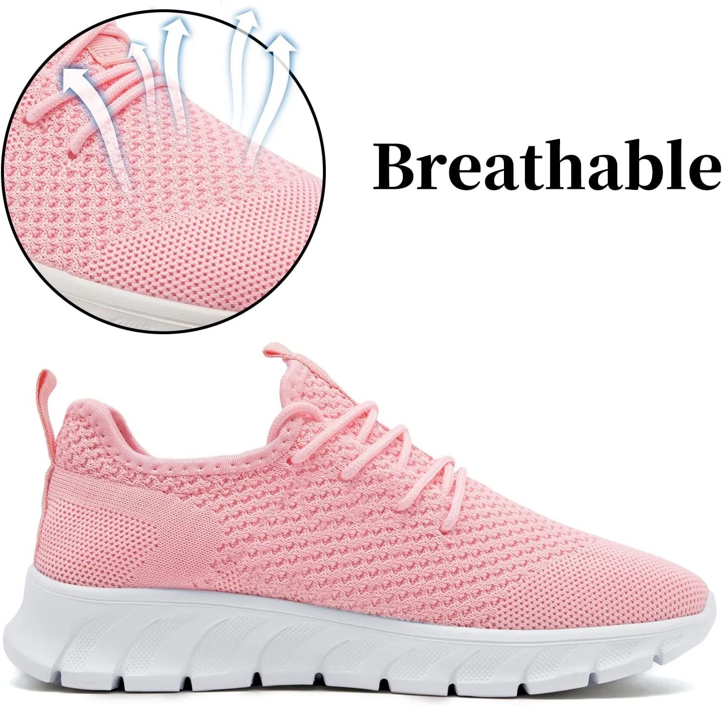 Women Running Shoes Tennis Walking Gym Fashion Sneakers Workout Atheltic Slip On Lightweight Breathable Sport Shoe