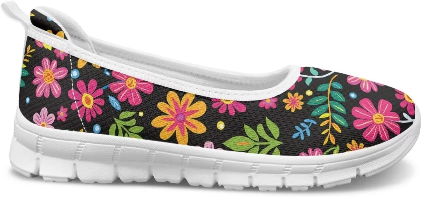 Womens Lightweight Slip On Walking Shoes Fashion Casual Loafers Comfortable Versatile Nursing Shoe for Workout Party Size 6-11 White Sole