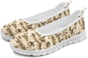 Womens Lightweight Slip On Walking Shoes Fashion Casual Loafers Comfortable Versatile Nursing Shoe for Workout Party Size 6-11 White Sole