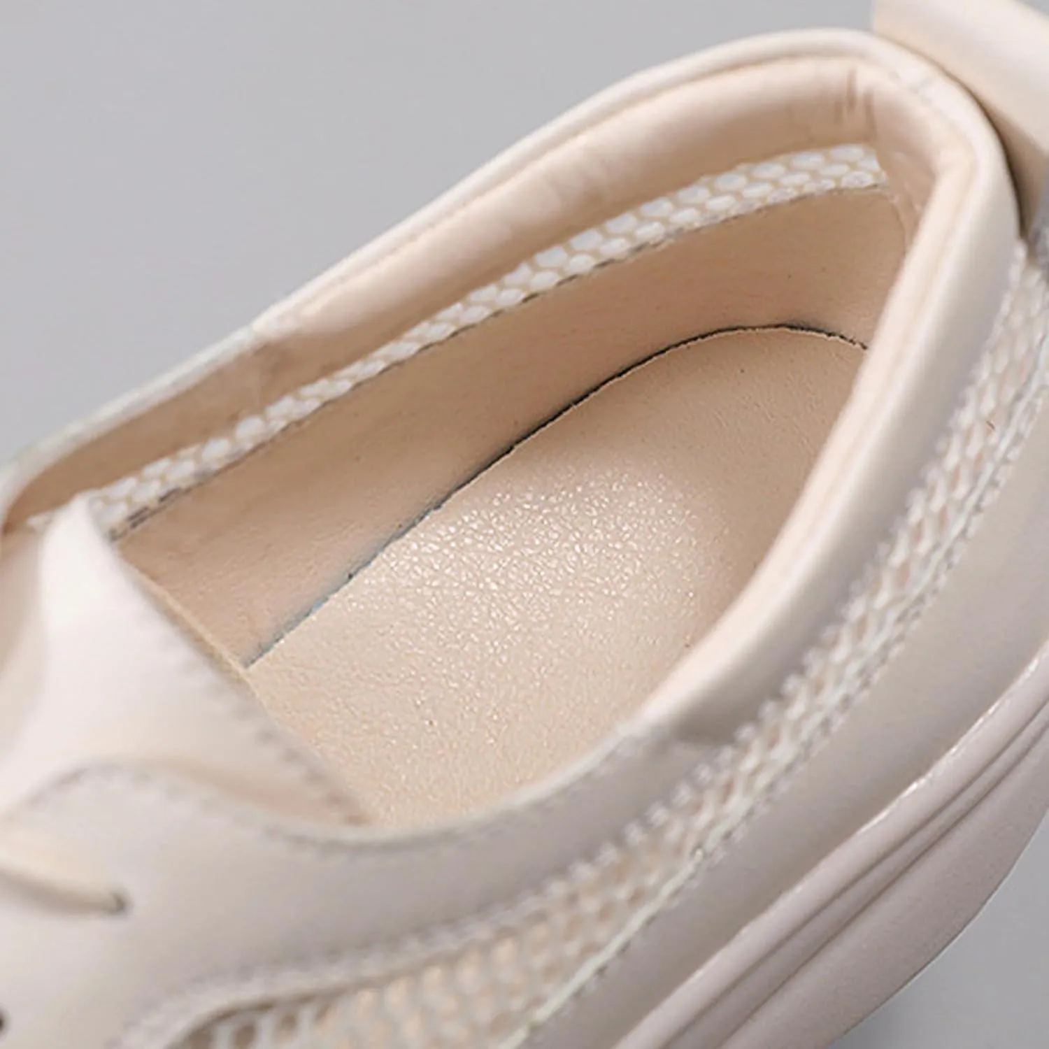 Women's Mesh Cutout Platform Lace up Casual Sneakers Comfort Breathable Non-Slip Low Top Tennis Shoes for Work Workout Sports