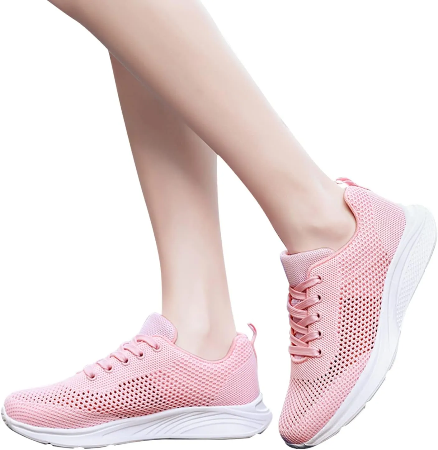 Womens Running Shoes Lightweight Breathable No Slip Mens Casual Shoes Mesh Breathable White Casual Shoes Fashion Sneakers Waterproof Tennis Shoe Cross Trainer Shoe