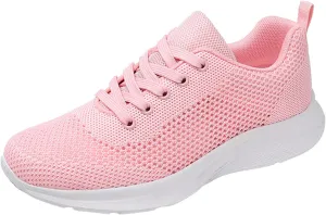 Womens Running Shoes Lightweight Breathable No Slip Mens Casual Shoes Mesh Breathable White Casual Shoes Fashion Sneakers Waterproof Tennis Shoe Cross Trainer Shoe