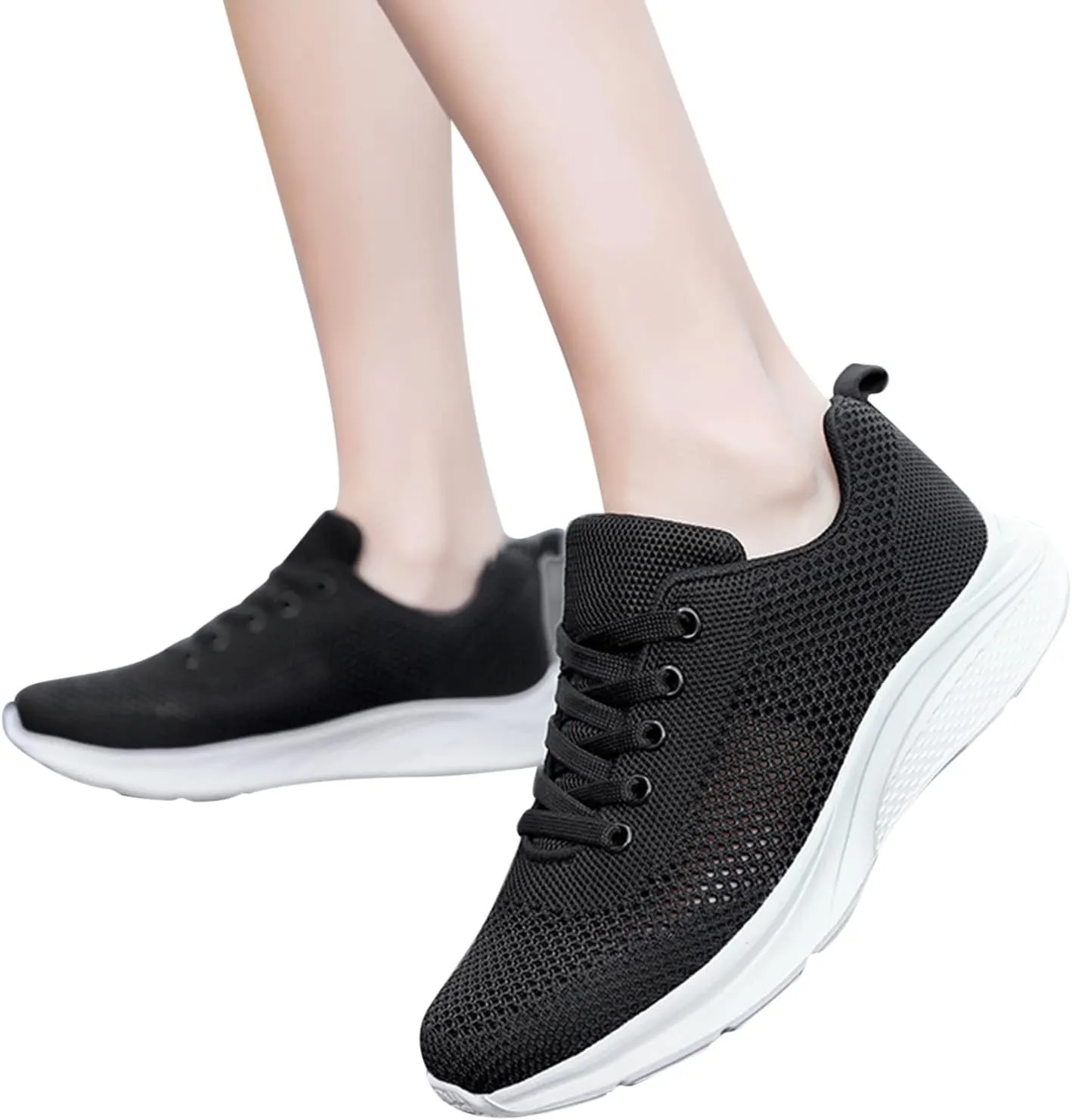 Womens Running Shoes Lightweight Breathable No Slip Mens Casual Shoes Mesh Breathable White Casual Shoes Fashion Sneakers Waterproof Tennis Shoe Cross Trainer Shoe