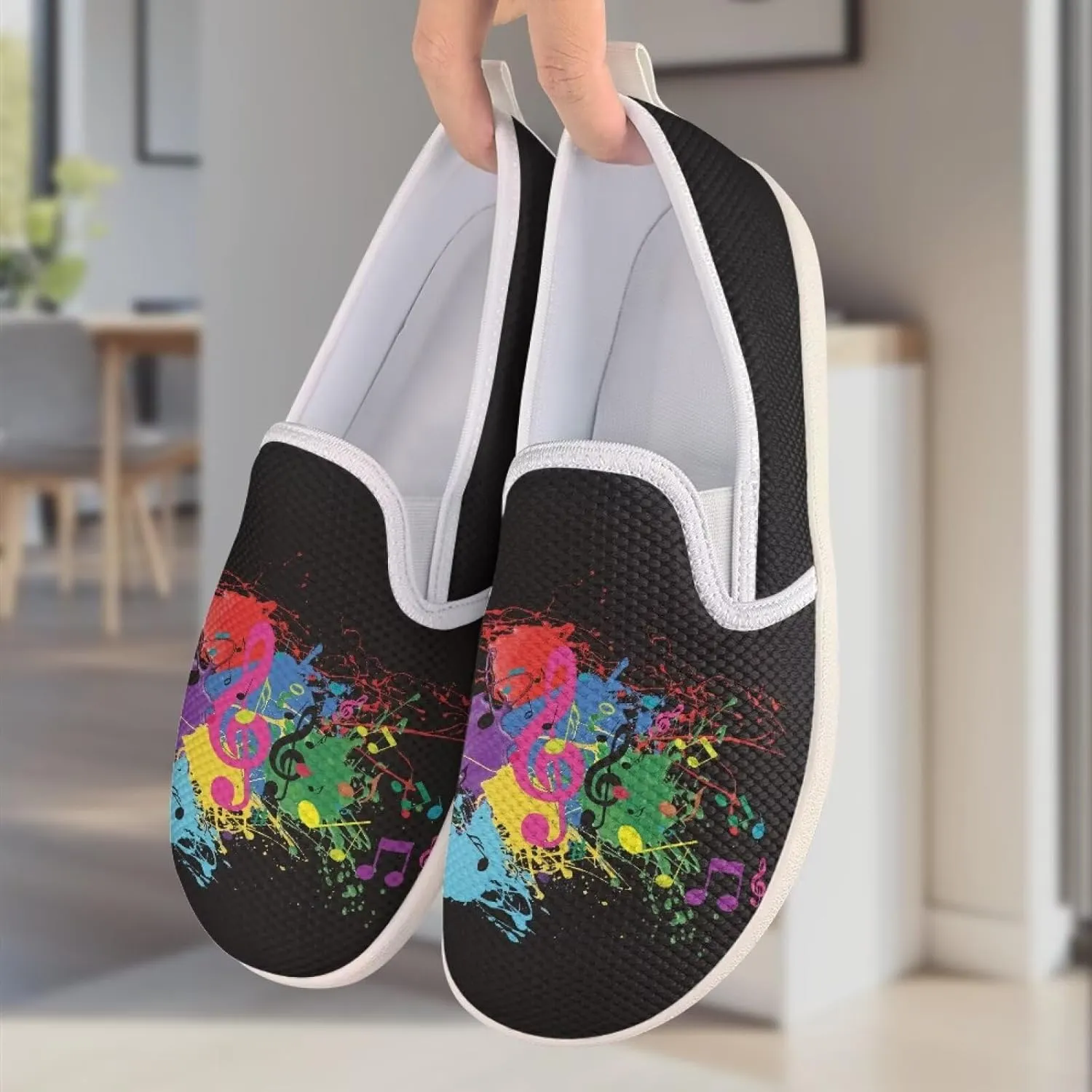 Women's Shoes Flats Casual Walking Shoes Women Slip On Sneakers Ladies Colorful Shoes