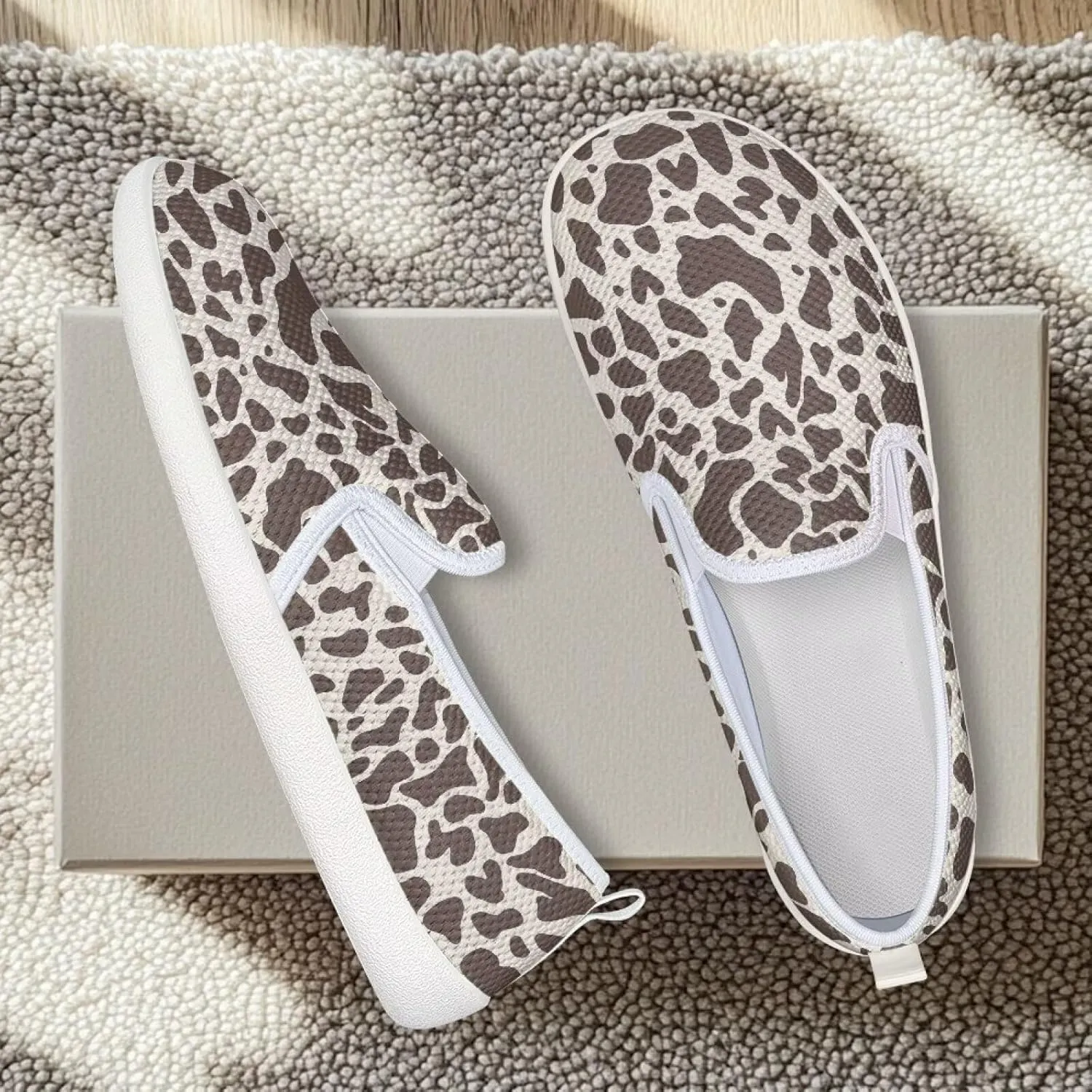 Women's Shoes Flats Casual Walking Shoes Women Slip On Sneakers Ladies Colorful Shoes