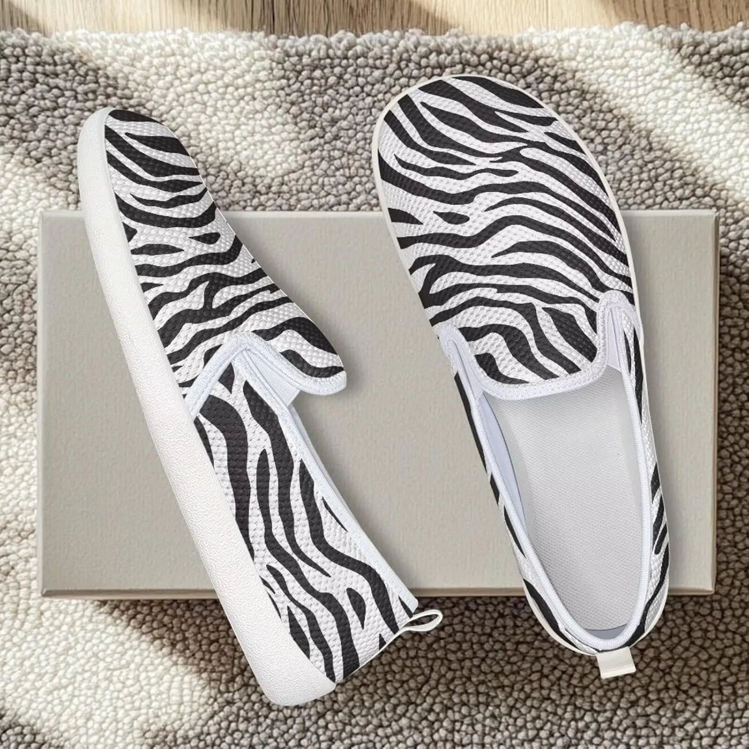 Women's Shoes Flats Casual Walking Shoes Women Slip On Sneakers Ladies Colorful Shoes