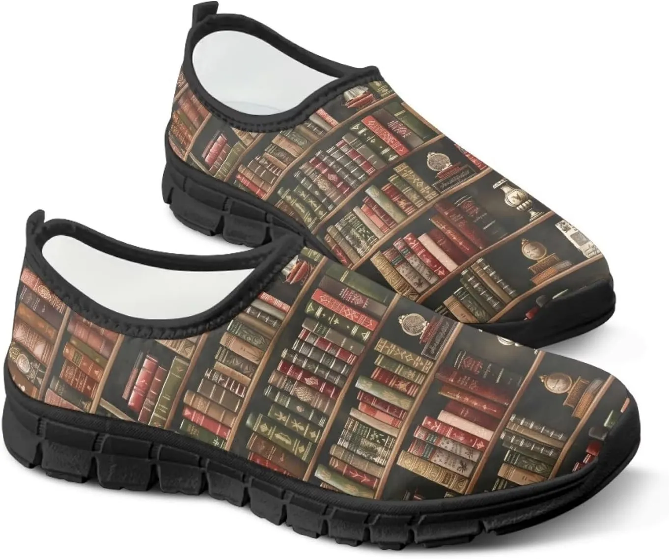 Women's Slip Ons Flat Lightweight Sneakers Walking Casual Loafers Comfortable Art Painted Travel Outdoor Shoes US Size 5.5-11.5
