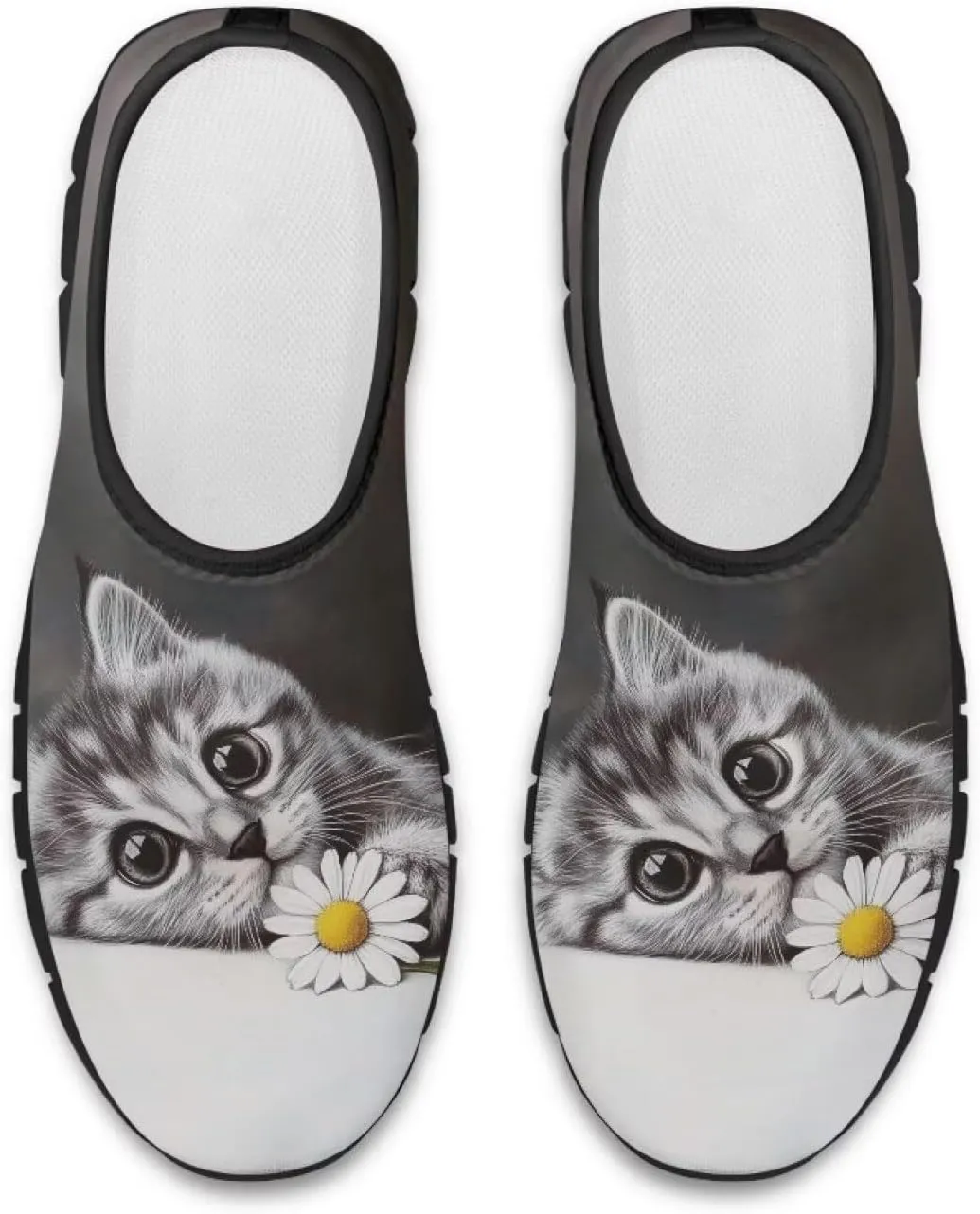 Women's Slip Ons Flat Lightweight Sneakers Walking Casual Loafers Comfortable Art Painted Travel Outdoor Shoes US Size 5.5-11.5