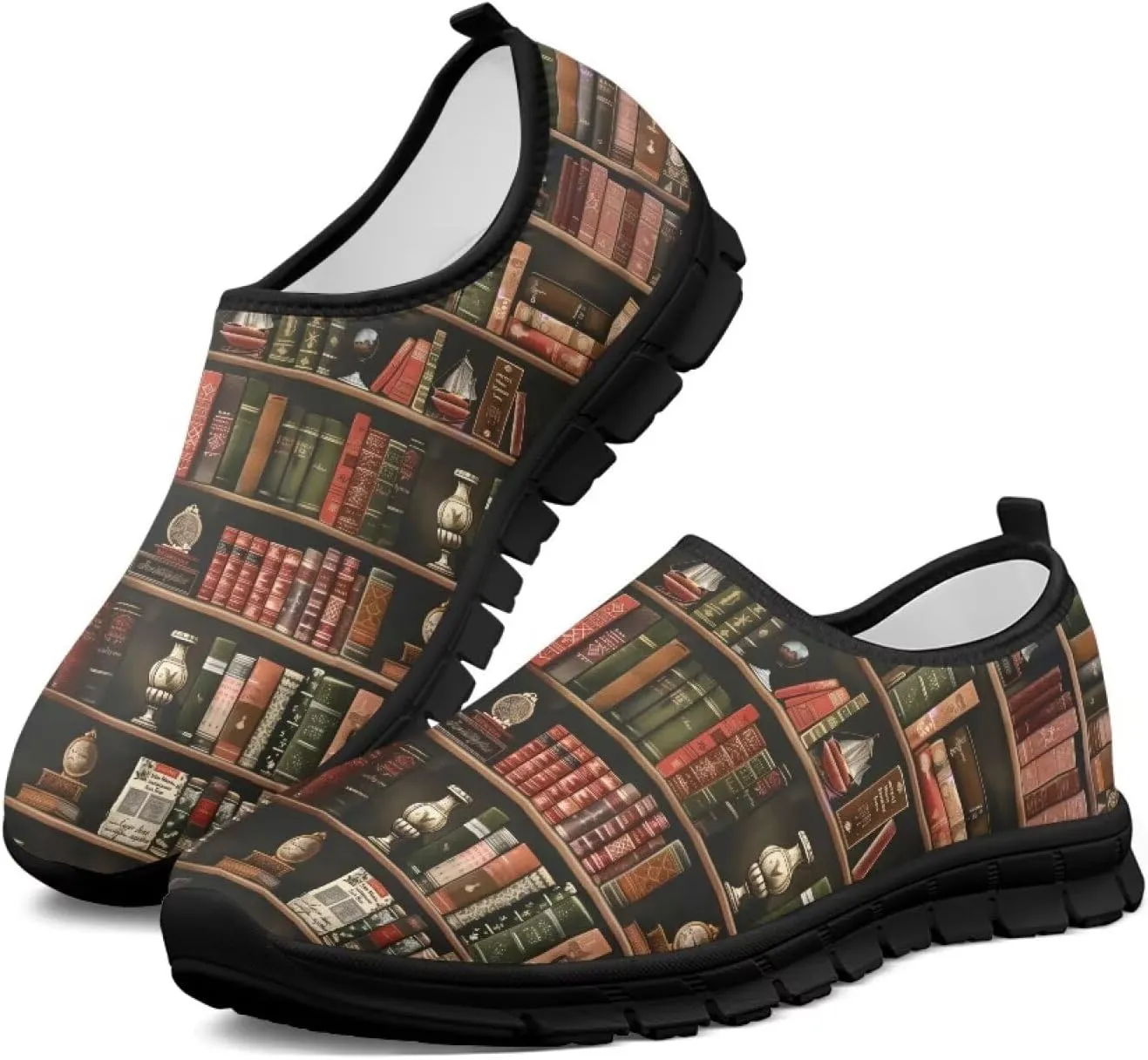 Women's Slip Ons Flat Lightweight Sneakers Walking Casual Loafers Comfortable Art Painted Travel Outdoor Shoes US Size 5.5-11.5