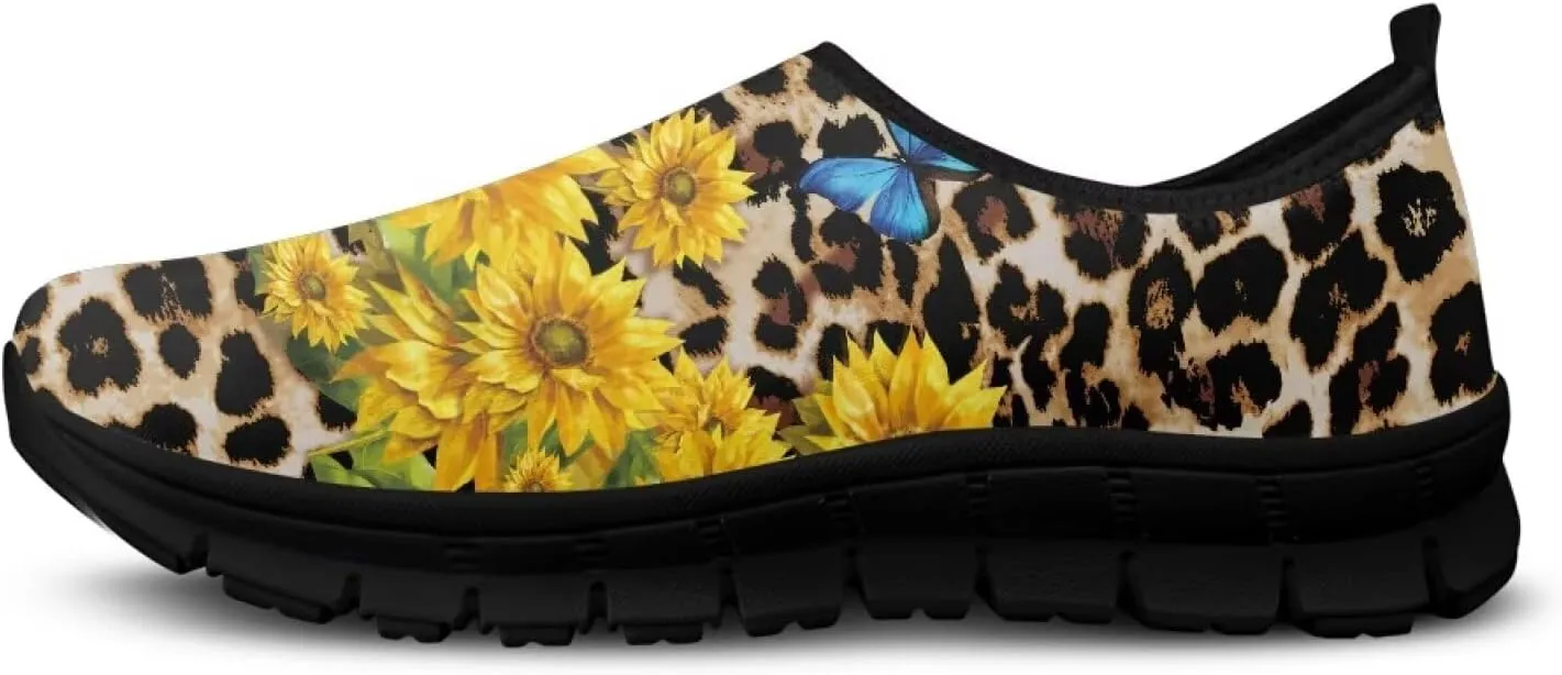 Women's Slip Ons Flat Lightweight Sneakers Walking Casual Loafers Comfortable Art Painted Travel Outdoor Shoes US Size 5.5-11.5