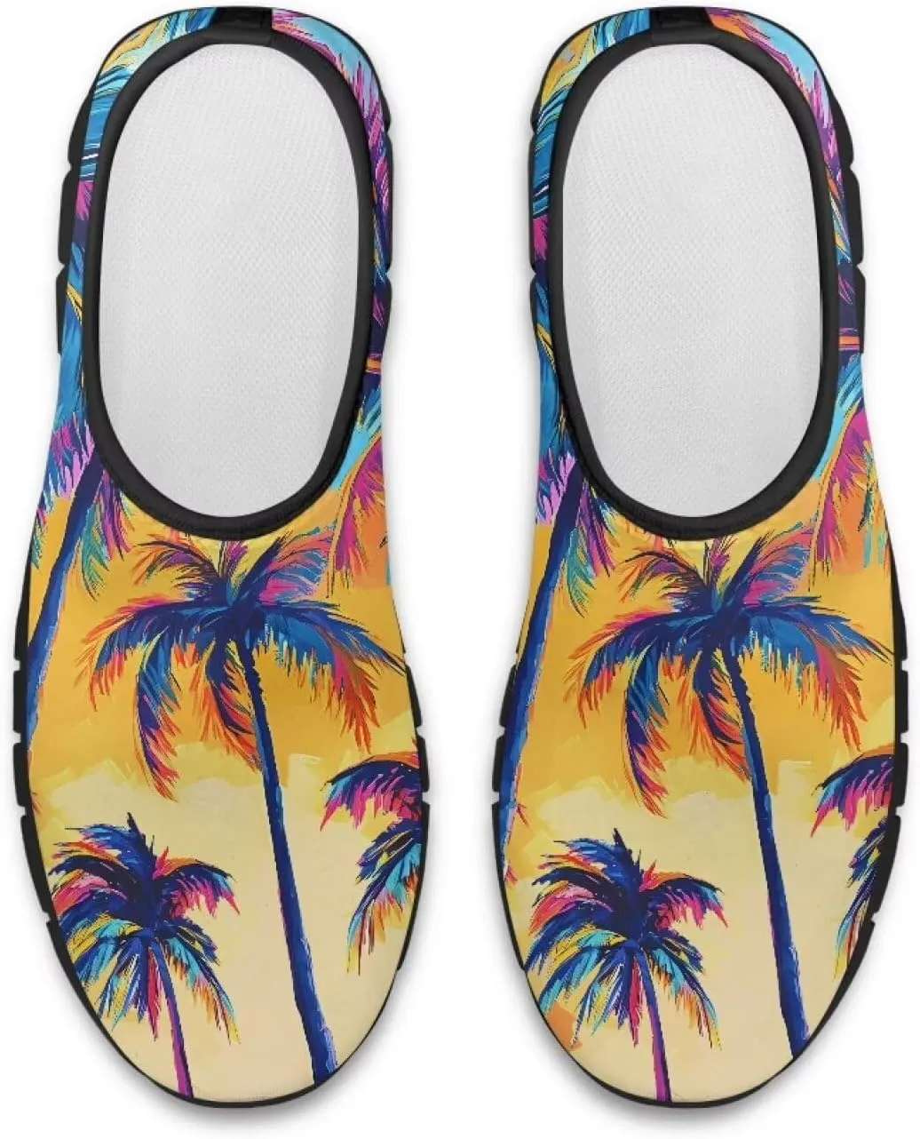 Women's Slip Ons Flat Lightweight Sneakers Walking Casual Loafers Comfortable Art Painted Travel Outdoor Shoes US Size 5.5-11.5