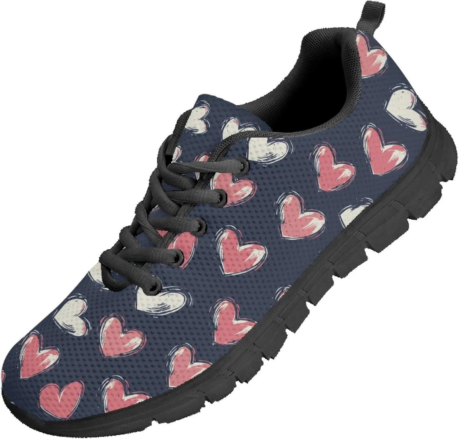 Women's Sports Trainer Running Sneakers Adults Causal Travel Shoes Outdoor Walking Low Heel Lace up Shoe Breathable Flexible for Lady