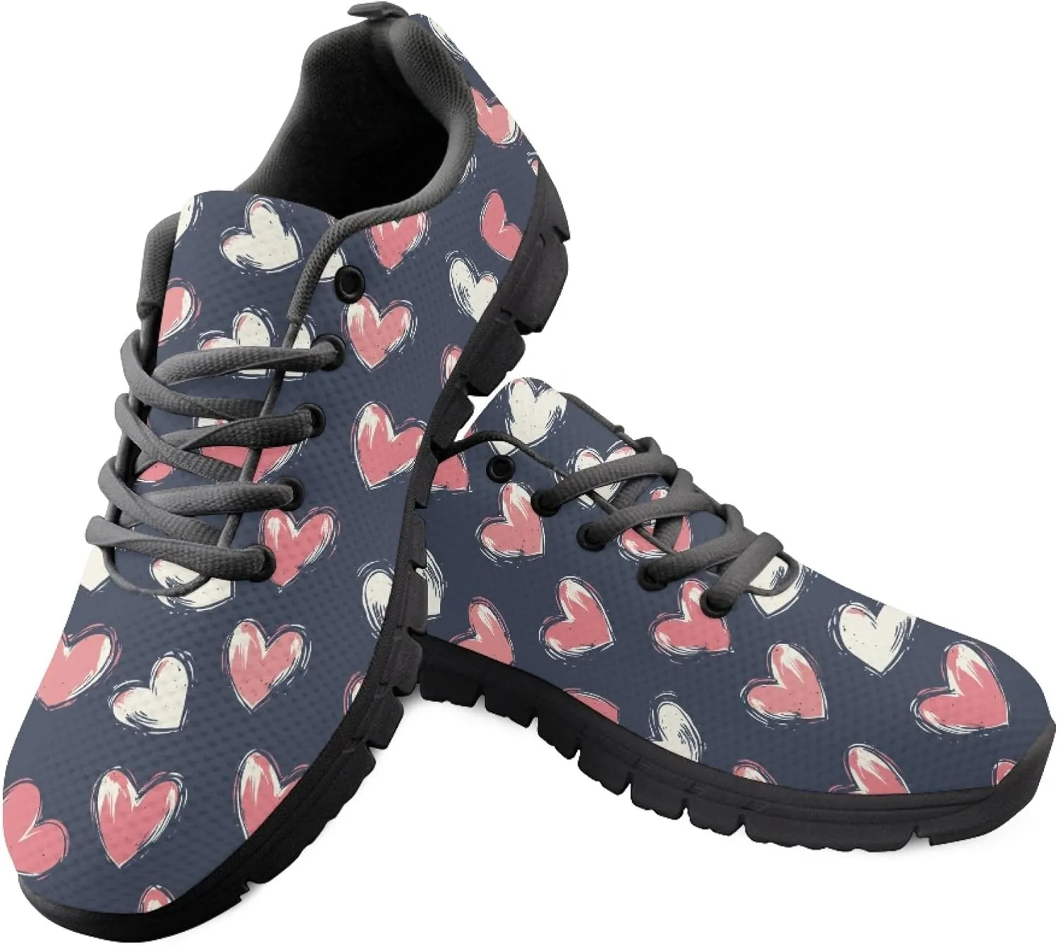 Women's Sports Trainer Running Sneakers Adults Causal Travel Shoes Outdoor Walking Low Heel Lace up Shoe Breathable Flexible for Lady