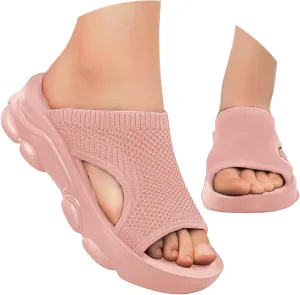 Women's Stylish Comfortable Slippers Perfect for Casual Outings and Relaxation with Breathable Design and Platform Wedge Heel