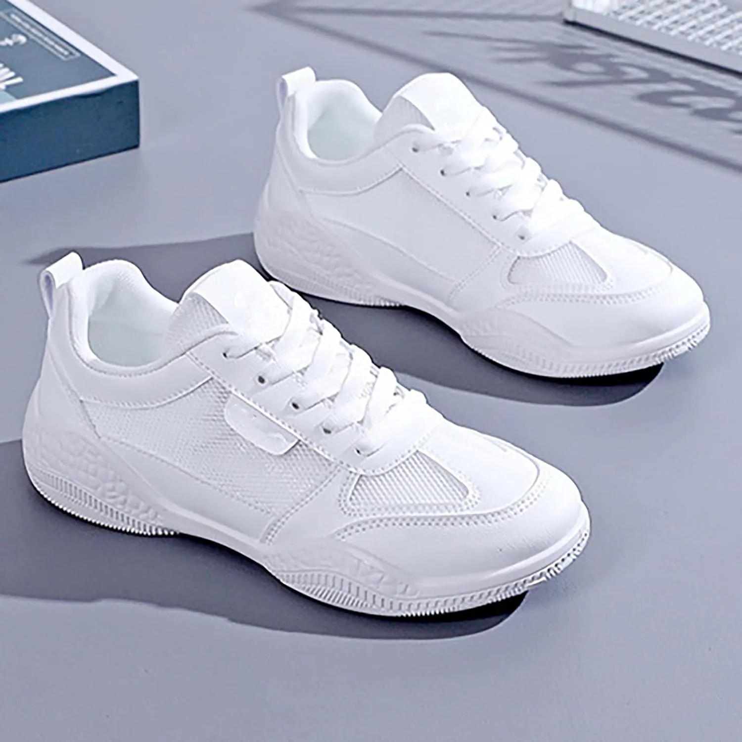 Women's Walking Shoes Mesh Breathable Lightweight Fashion Running Shoes for Men Mesh Breathable Women's Casual Shoes Black Sneakers White Tennis Shoe Cross Trainer Shoe