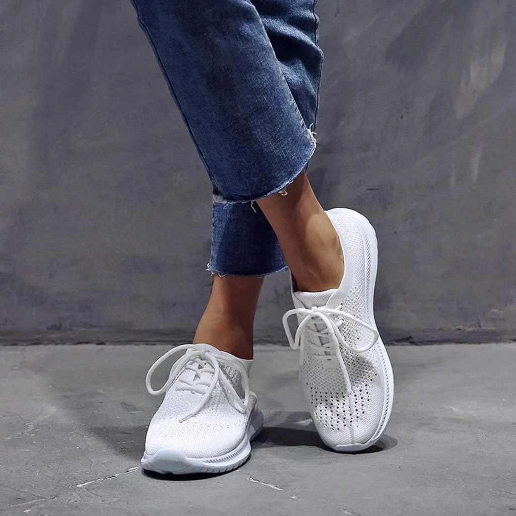Womens Walking Sneakers Lightweight Mesh Workout Shoes Non Slip Running Shoes Breathable Tennis Shoes Slip On Shoes