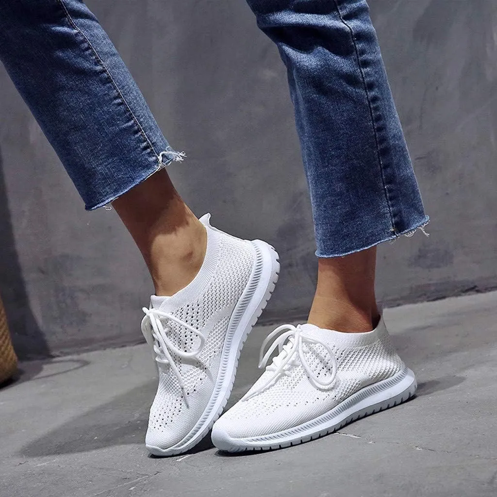 Womens Walking Sneakers Lightweight Mesh Workout Shoes Non Slip Running Shoes Breathable Tennis Shoes Slip On Shoes
