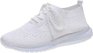 Womens Walking Sneakers Lightweight Mesh Workout Shoes Non Slip Running Shoes Breathable Tennis Shoes Slip On Shoes
